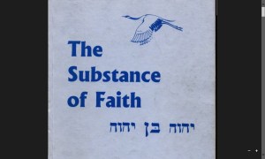 The Substance of Faith